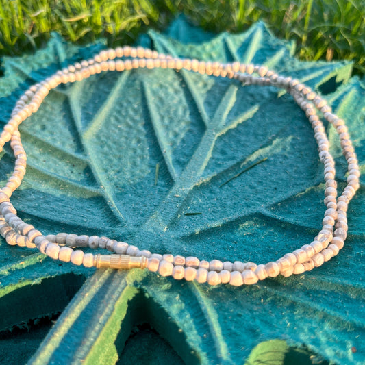 2 Round, Round Pure Tulsi Beads Kanthi Original