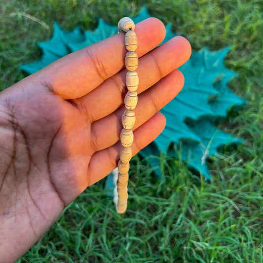 1 Round, Mridanga Shape Beads Tulsi Kanthi Original