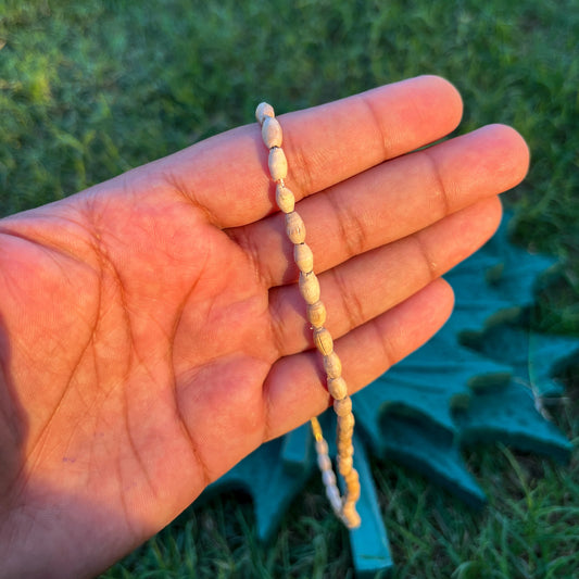 1 Round, Mridanga long Beads Tulsi Kanthi Original