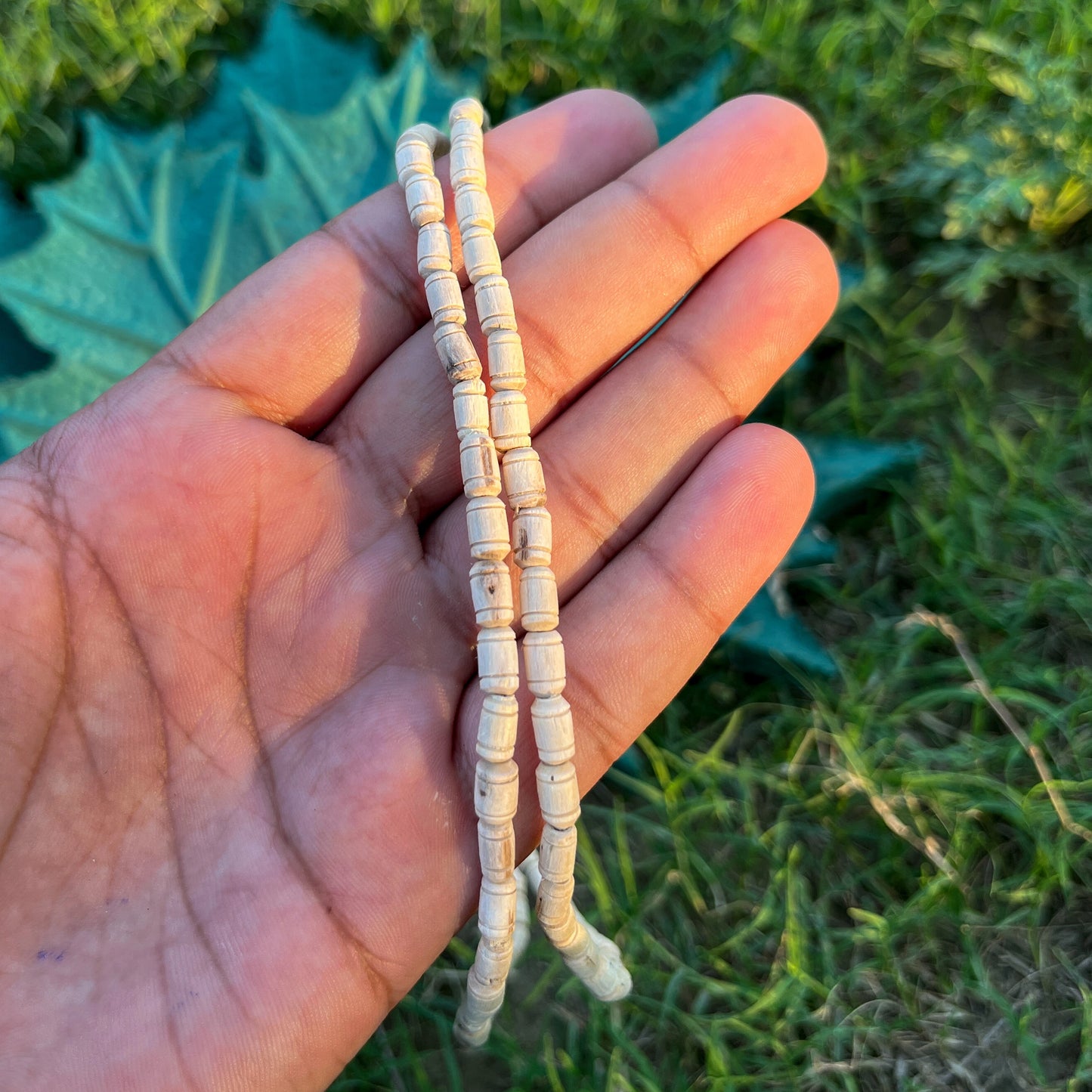 2 Round, Long Beads Tulsi Kanthi Original