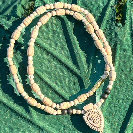 Long Radha Naam Locket Tulsi Mala