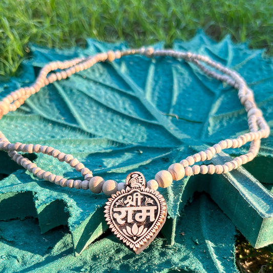 Sri Ram Naam Locket Tulsi Mala