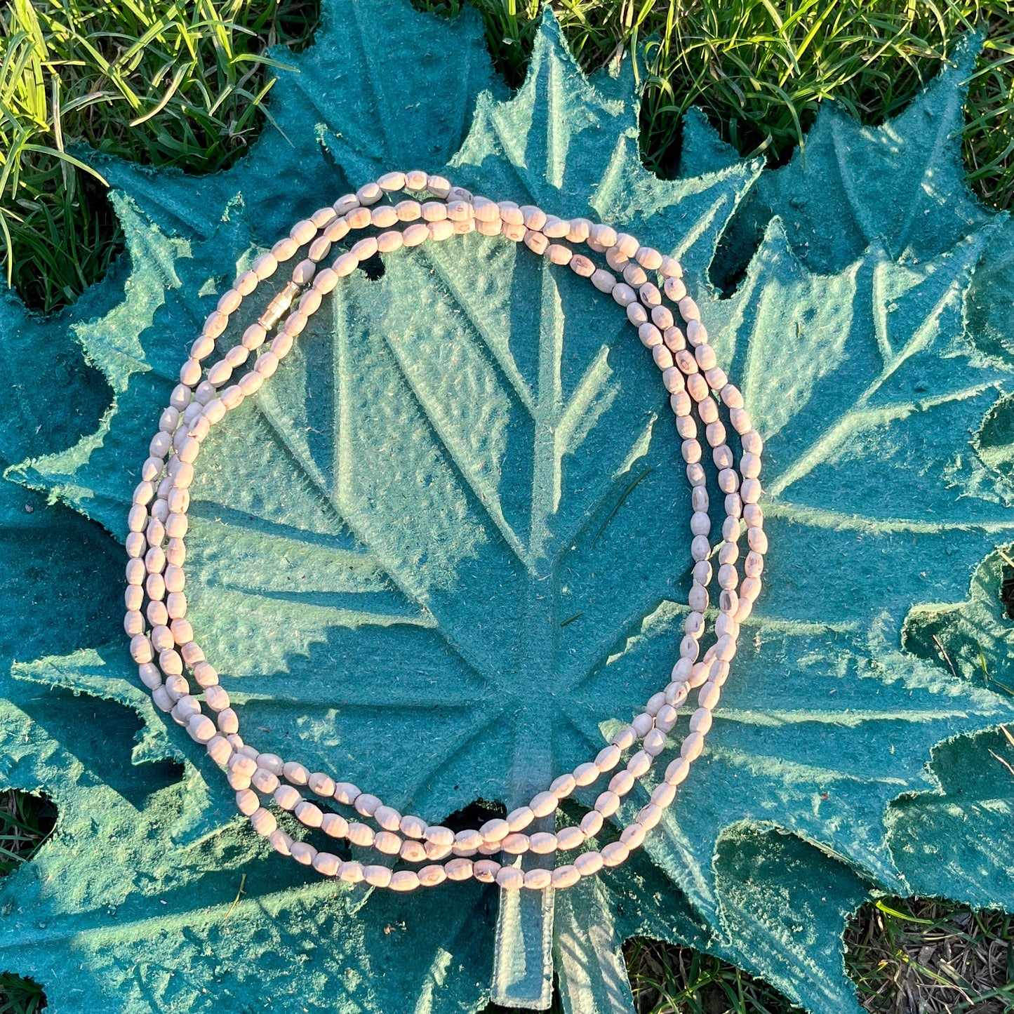 3 Round, Mridanga shape Beads Tulsi Kanthi Original