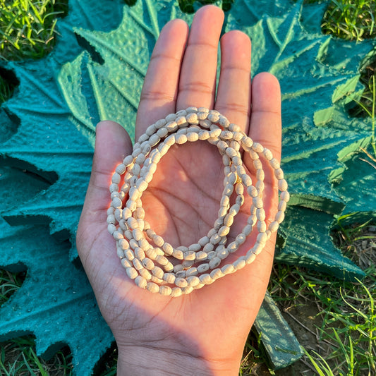 3 Round, Mridanga shape Beads Tulsi Kanthi Original