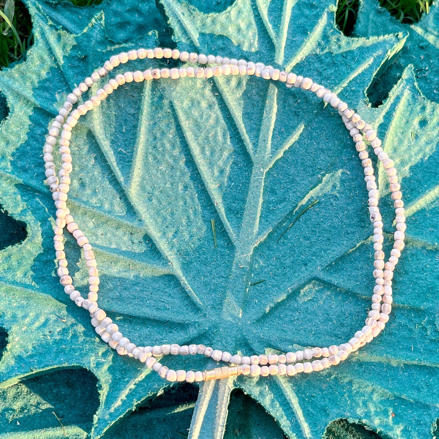 2 Round, Round Pure Tulsi Beads Kanthi Original