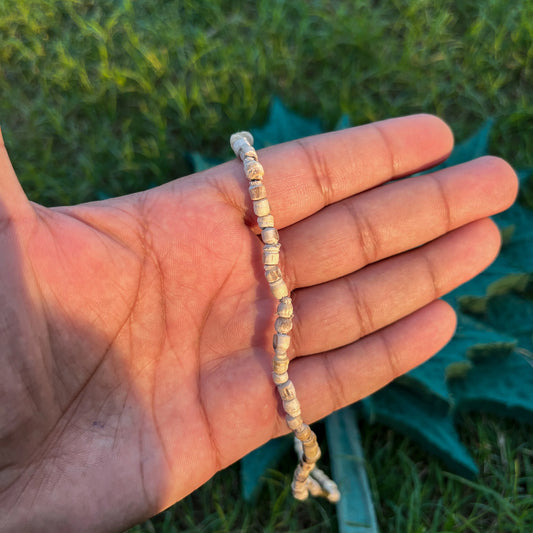 1 Round, Small Barik Round Beads Tulsi Kanthi Original