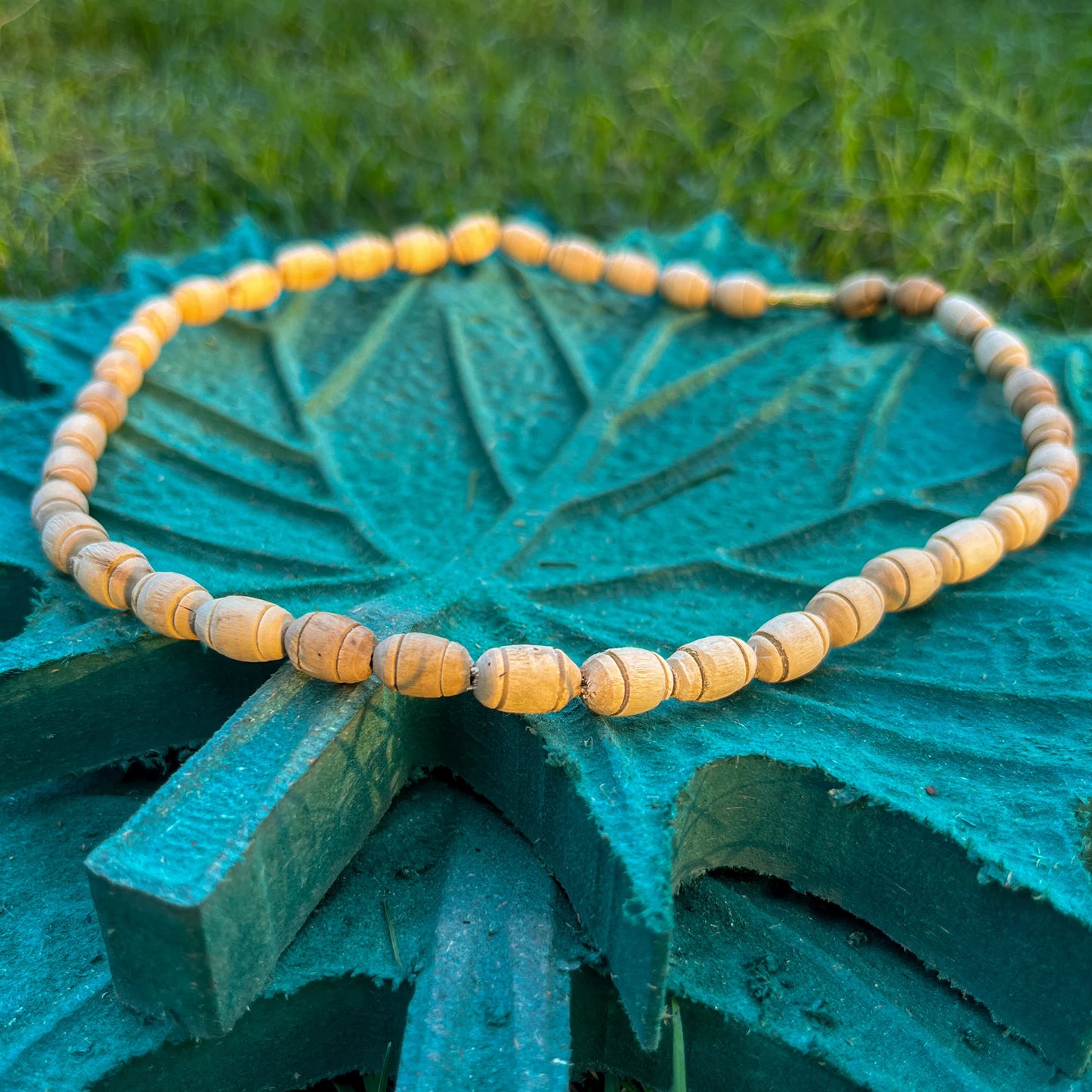 1 Round, Mridanga Shape Beads Tulsi Kanthi Original