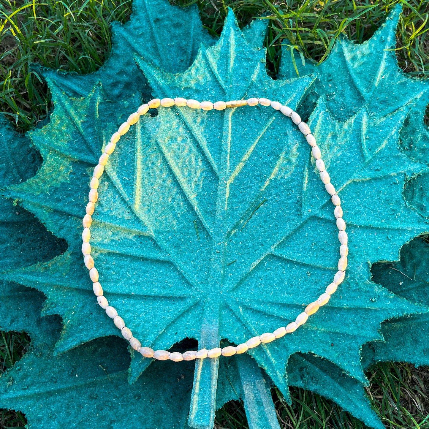 1 Round, Mridanga long Beads Tulsi Kanthi Original